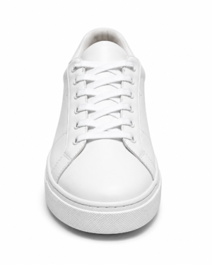 DUMVAY SHOES White Leather Sneaker
